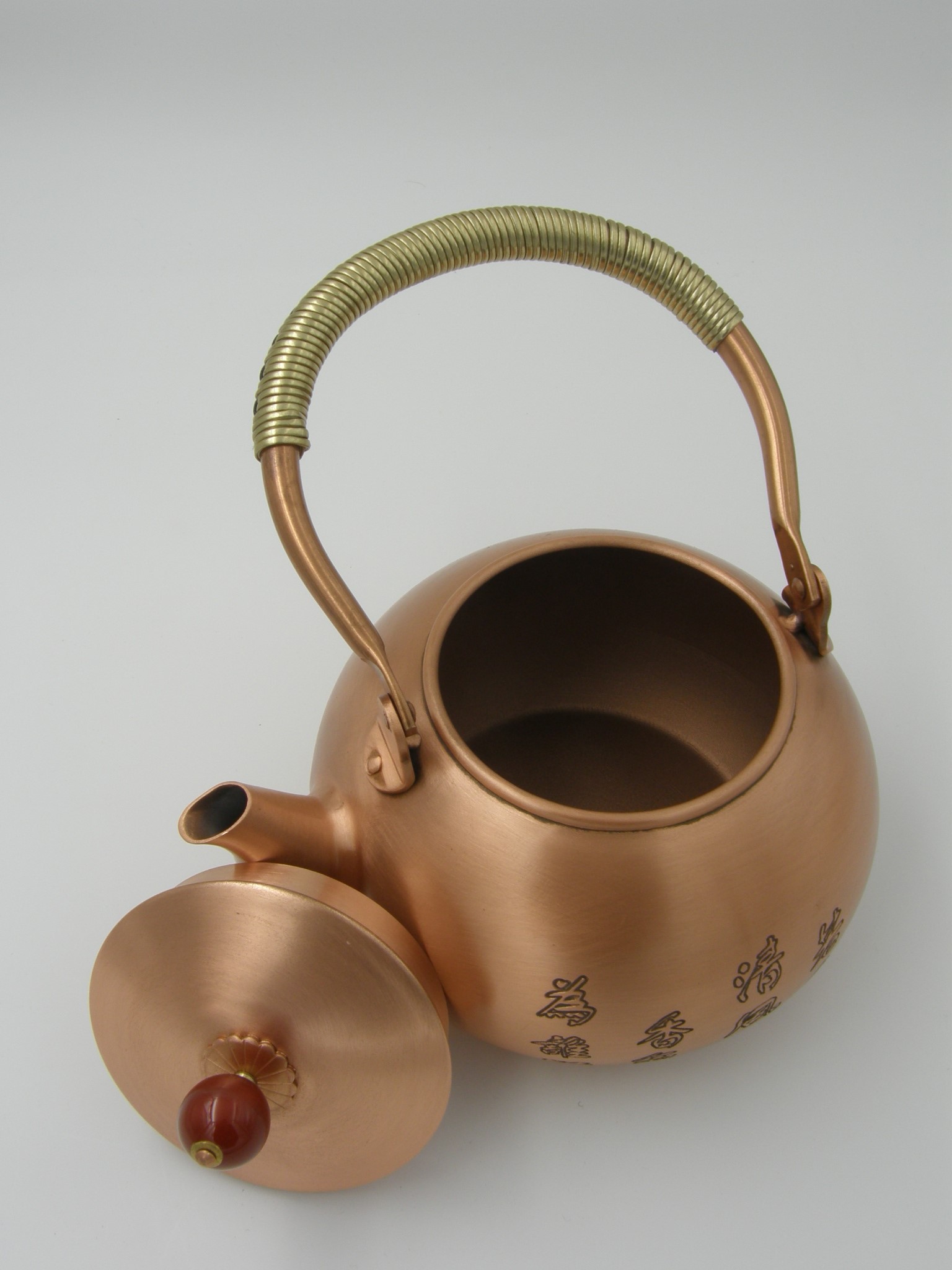 手工圖案銅茶壺