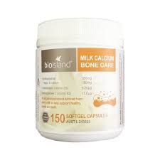 Bioisland 成人乳鈣 150粒Milk Calcium Bone Care 150 Softgel Capsules